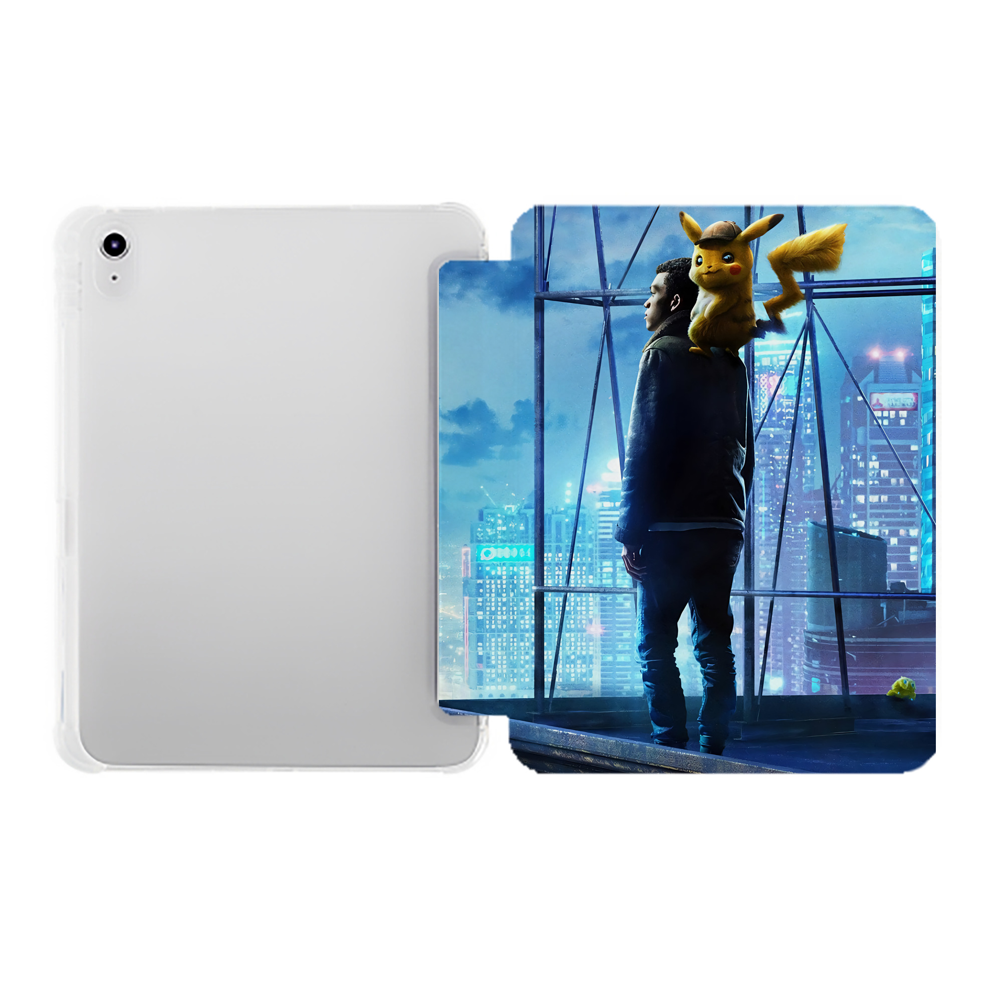 （画像用） ポケットモンスター Pokémon IPad ケース ペン収納付き 三つ折りスタンド PUレザー×シリコン 対応機種9.5/10.5/10.9インチ